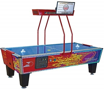 Gold Standard Games Gold Flare Premium Home Air Hockey Table Coin-Op