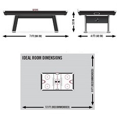 Best 5 Air Hockey Table Dimensions & Sizes For Sale Reviewed