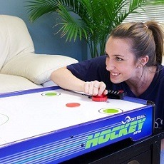 Kids Air Hockey Table Mini-Small-Portable-Tabletop