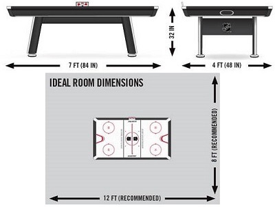 What Are Air Hockey Table Dimensions-Size